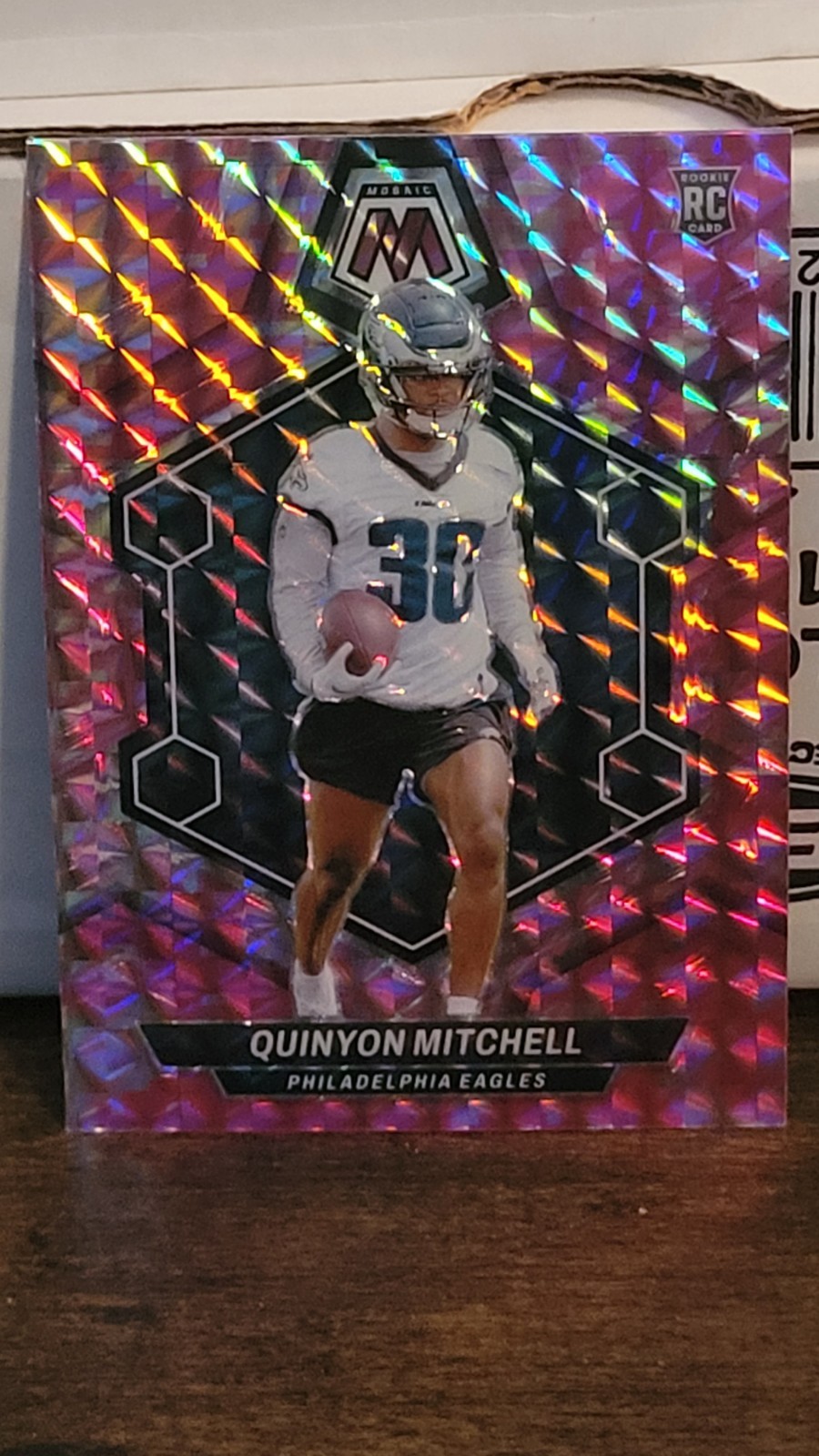 2024 Panini Mosaic - Rookies Quinyon Mitchell #322 Camo Pink Mosaic Prizm *623DS