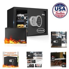 Fireproof Safe 1.2 Cu Ft Digital Keypad Lock ...