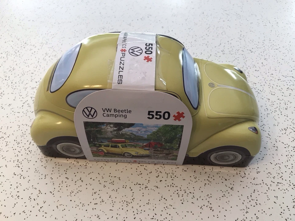VW Beetle Camping 550 Piece Jigsaw Puzzle in Tin Eurographics  New & Sealed - Image 2 of 4
