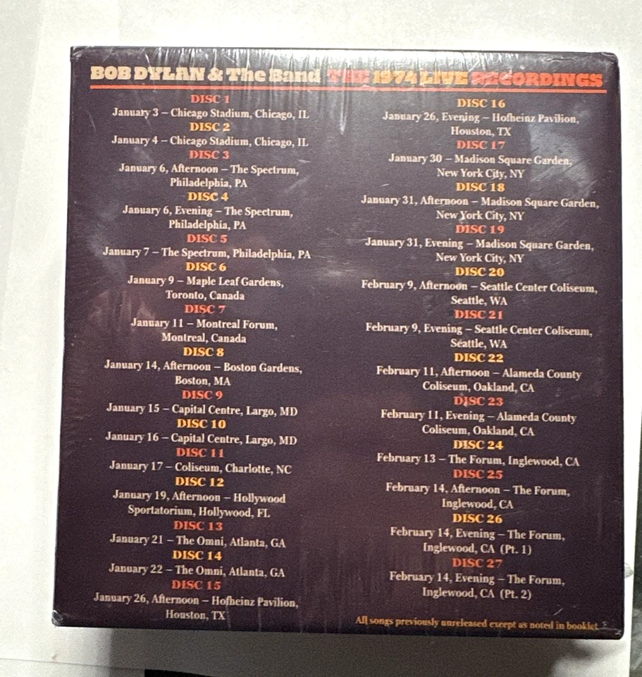 BOB DYLAN And THE BAND: The 1974 Live Recordings (27 CDs, Sony 2024) gift q. NEW - Image 3 of 4
