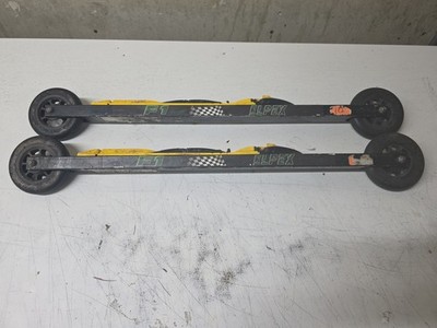 ELPEX F1 PRO Ski Roller Race Roll Ski Skate With Salomon PROFIL BINDINGS Sweden 