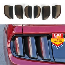 🥇For Ford Mustang 2015 2016 2017 Smoked Tail Light Lamp Cover Guard Trim Bezel