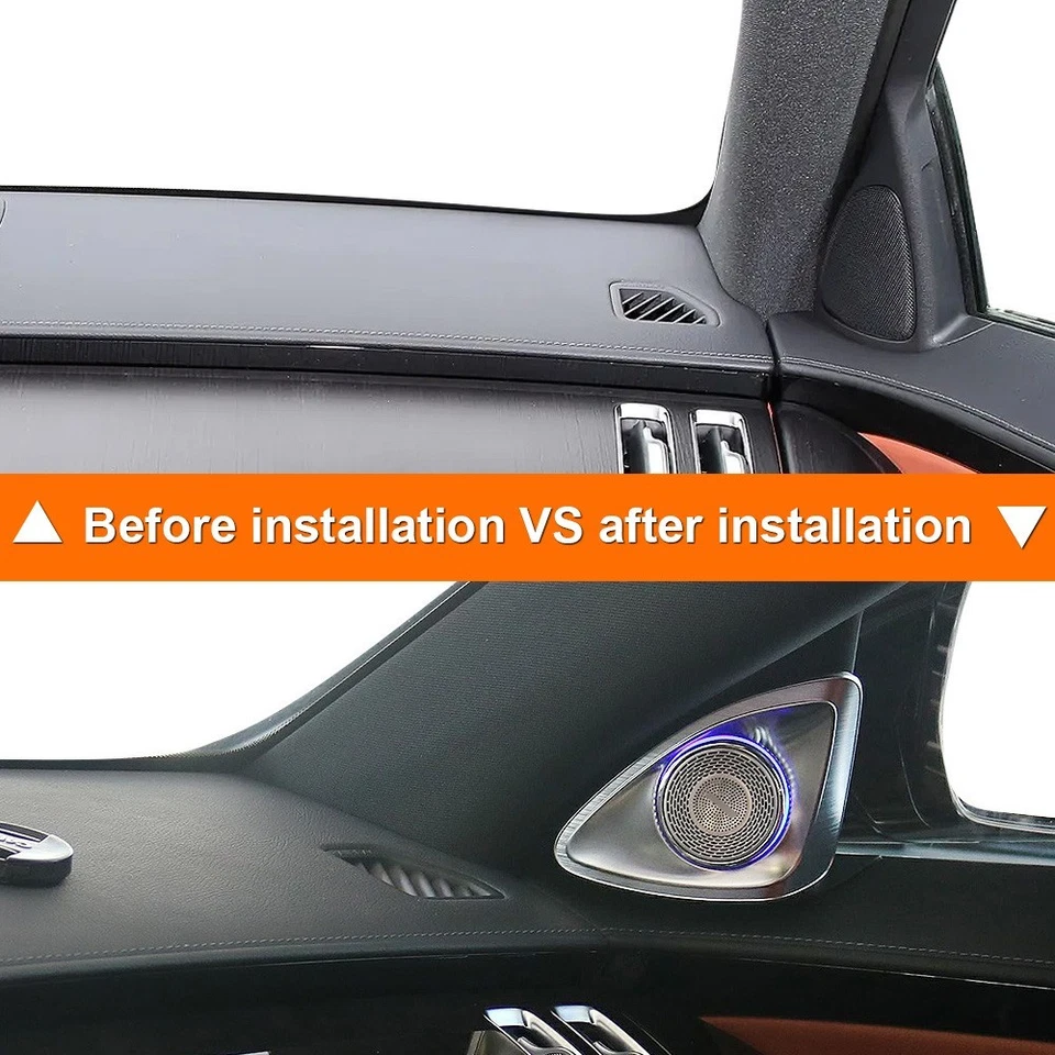 Lâmpada ambiente alto-falante LED S500 S580 W223 AMG para Mercedes Benz S Class 4D tweeter - Imagem 4 de 4