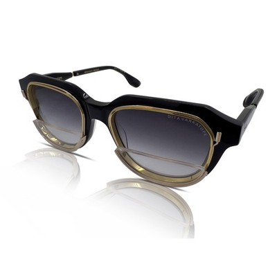 Dita Varkatope DTS707-A-01 Schwarze/Gelbe Gold/Graue Verlauf Sonnenbrille