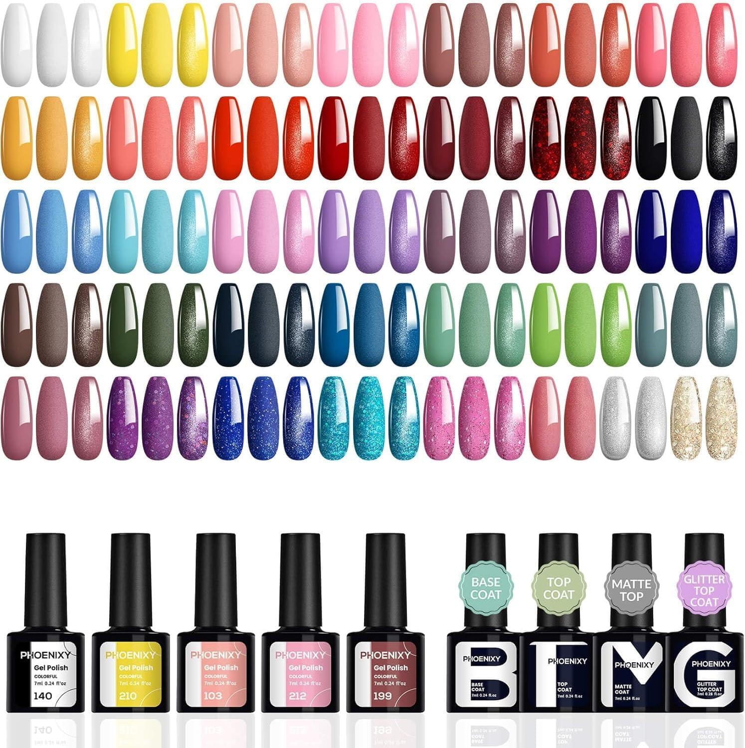 Smalto Semipermanente 36 Colori Kit 42Pz: Unghie Perfette anche con i Figli!
