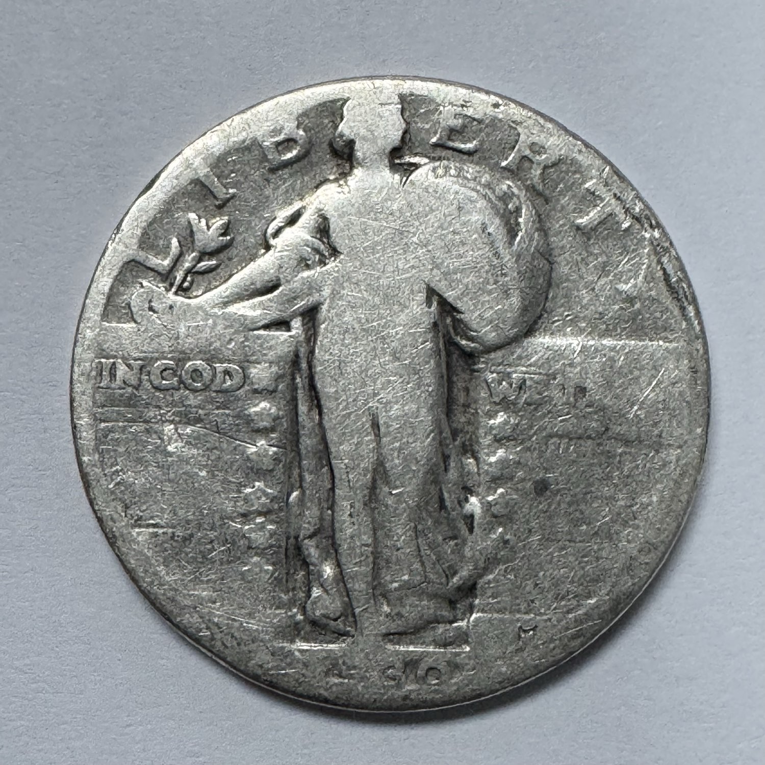 1930 Standing Liberty Quarter 25 Cent Silver US Coin