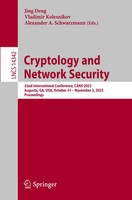 Cryptology And Network Security | Jing Deng (U. A.) | Taschenbuch | Xix | 2023