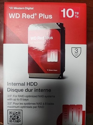 10TB WD Red Plus NAS Internal Hard Drive HDD - WD100EFGX | eBay