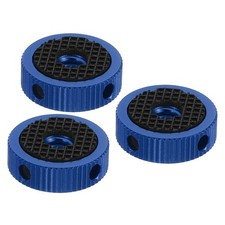 0.79" OD x 0.24" Thickness Tripod Holder Adapter Rubber Pad, 3pcs, Blue