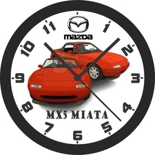 Mazda MX5 Miata 10 Inch Wall Clock