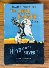 THE LONE RANGER EMPTY BOX for 1938 BOARD GAME PLAYING PIECES PARKER BROTHERS VTG