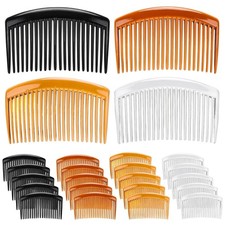 24 Pcs French Side Hair Twist Comb Plastic Decorative Hair Combs for Women