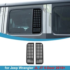 for 2018+ Jeep Wrangler JL JT 4-Door Rear Window Glass Decals Sticker Trim PVC