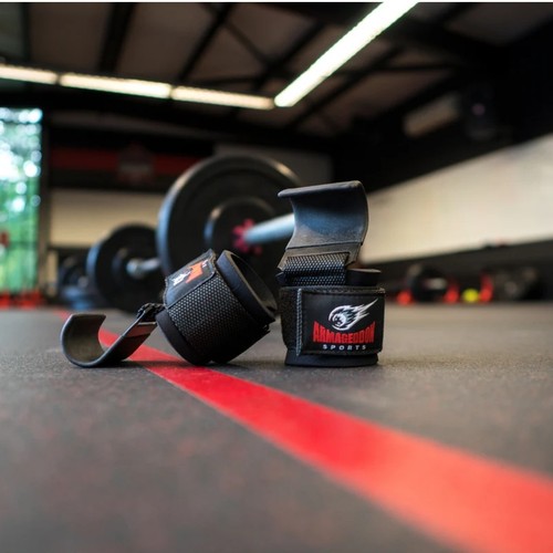 Power Weight Lifting Wrist Hooks Wrist Wraps for Full Back Workout  - PAIR