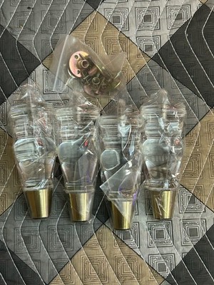 Set of 4 Acrylic Clear Furniture Legs Replacement Sofa Couch Feet 6   NEW