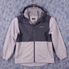 Eddie Bauer Kids Jacket Full Zip Hooded Size Medium 10/12 Windbreaker