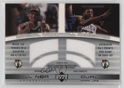 2002 Honor Roll All-NBA Authentic Dual Warm-ups Antoine Walker Paul Pierce z2c
