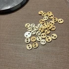 33 Vintage BUTTONS, Bone Or Wood, Fish Eye 2 Hole Buttons. Civil War Era
