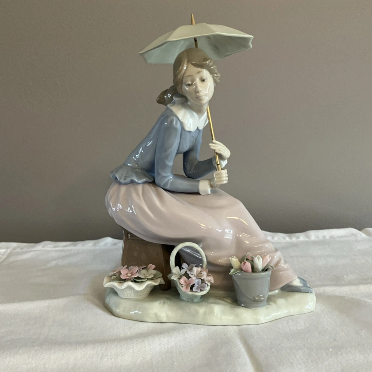 Lladro Girl With Parasol for sale | eBay