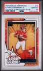 2024 Clearly Donruss Patrick Mahomes Clearly Bomb Squad Blue 40/49 Chiefs PSA 10