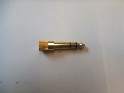 3.5 Mm To 6.3 Mm Jack Coupling, In Gold #K-250-2