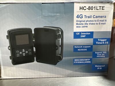 4G Hunting Trail Camera MMS SMTP 16MP 1080P Wildlife IR Cam IP65 HC-801LTE 3pk