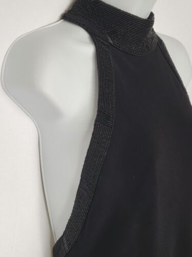 Ralph Lauren Oxfordshire Neckholder Perlen Akzent unter Knie Cocktail Party Kleid 10 - Bild 4 von 10