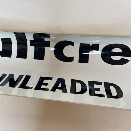 Vintage Gulf Gas Pump Stickers Gulfcrest Plus Unleaded NOS - Picture 3 of 7