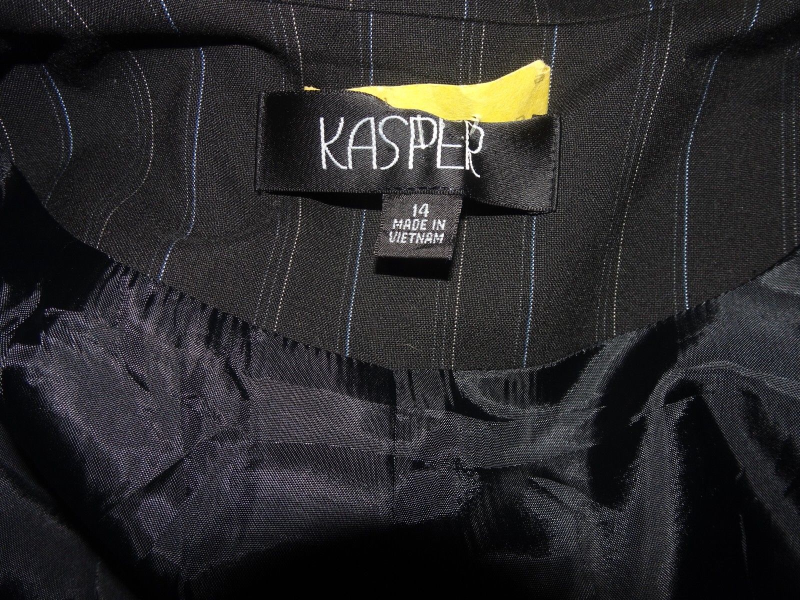 KASPER Two-Button Lined Long-Sleeve Pinstripe Bla… - image 9