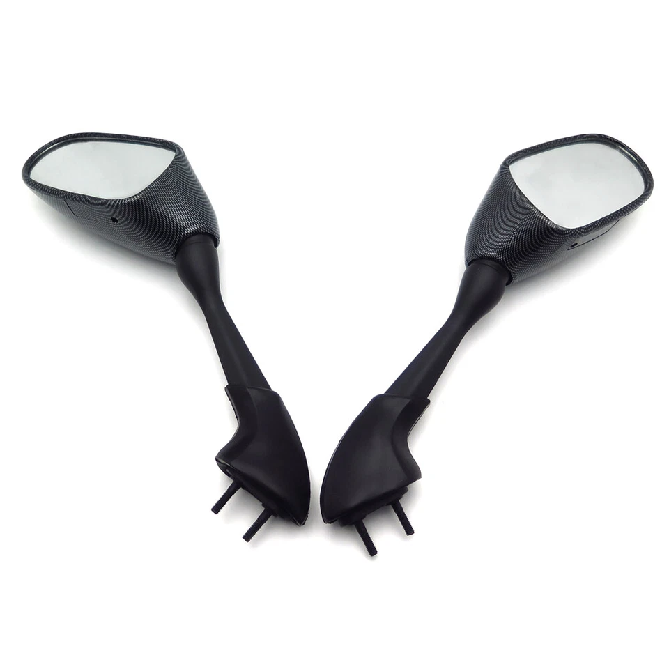 Espejos retrovisores de carreras aptos para Yamaha Fz1/Fzs1000 2001 2002 2003 2004 2005 fibra de carbono Foto 2 de 4
