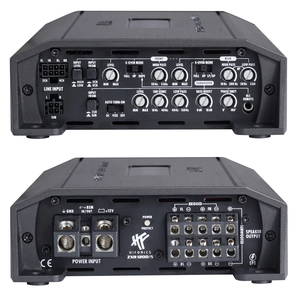 Hifonics Zeus ZXR1200/5 5-Kanal 1200 Watt digitaler Verstärker Auto Endstufe - Bild 2 von 2