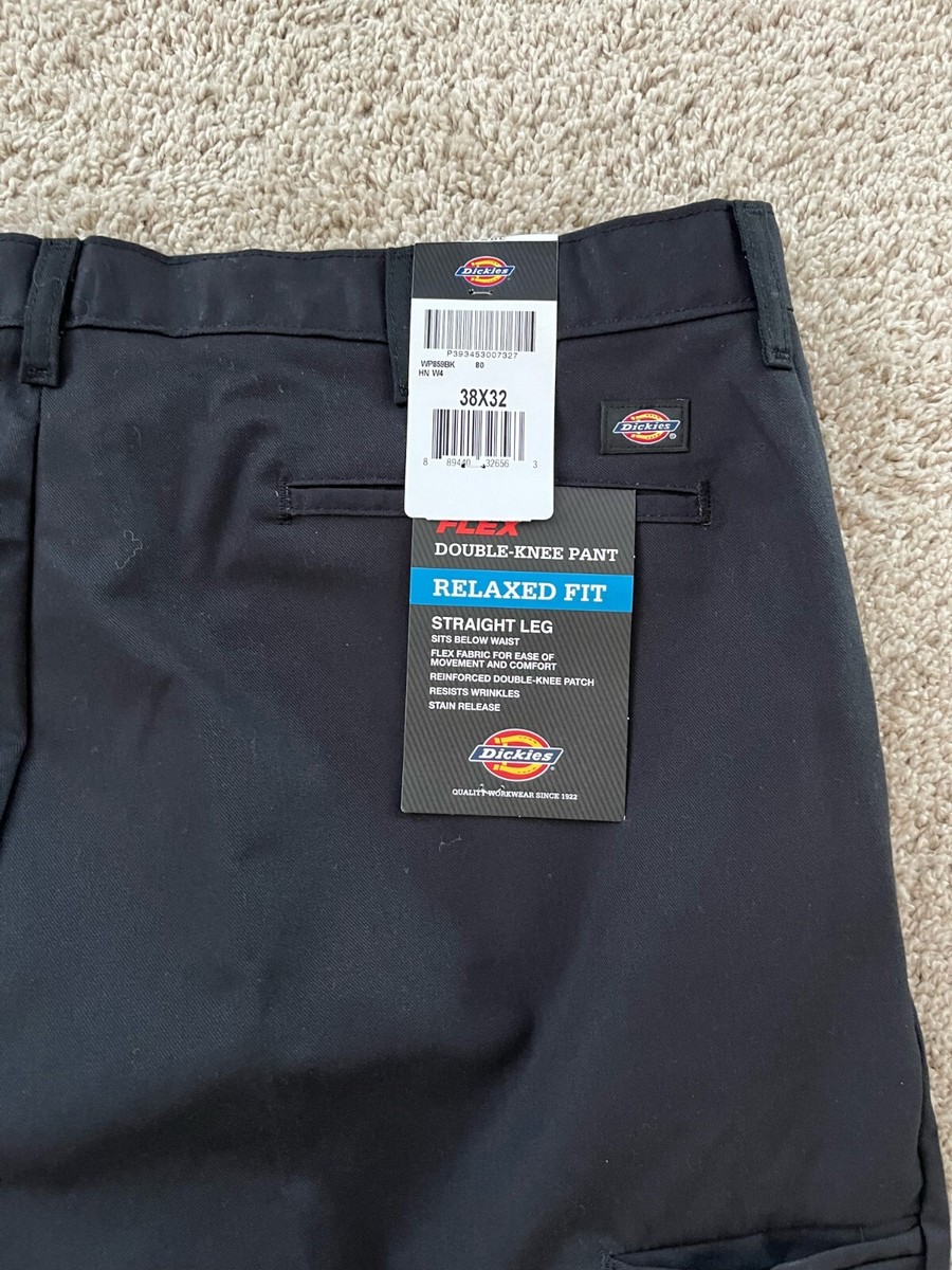 Dickies Men's Relaxed Fit Double Knee Pant Straight Leg WP859BK