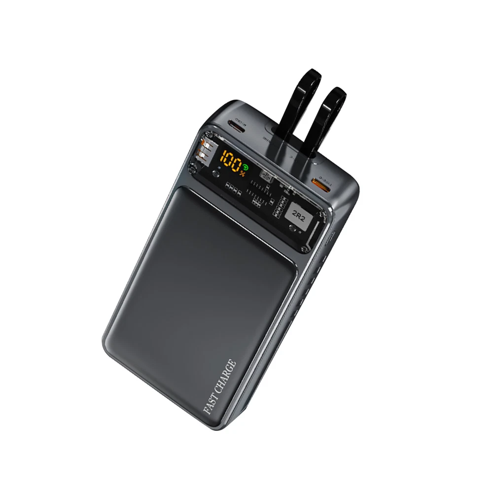 22.5W Power Bank DIY Replacement Case with LCD Display for 1260110 Battery