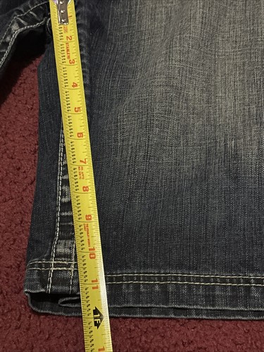 Akademiks Akdmks Jeansshorts Herren Größe 38 bestickt Baggy Skating Denim blau - Bild 10 von 12