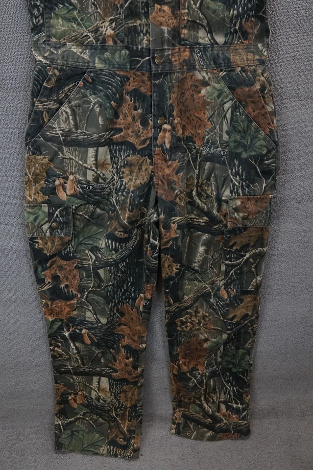 Mono de caza con aislamiento regular para hombre Cabela talla M cierre de babero camuflaje 3D Foto 3 de 4