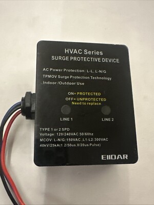 HVAC Surge Protective Device 120/240V Universal Air Conditioner Surge Protect...