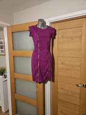 Ted Baker Purple Zip Dress Size Uk 8