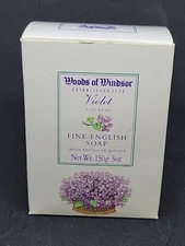 New Woods of Windsor Violet Fine English Bar Soap 5oz England NIB