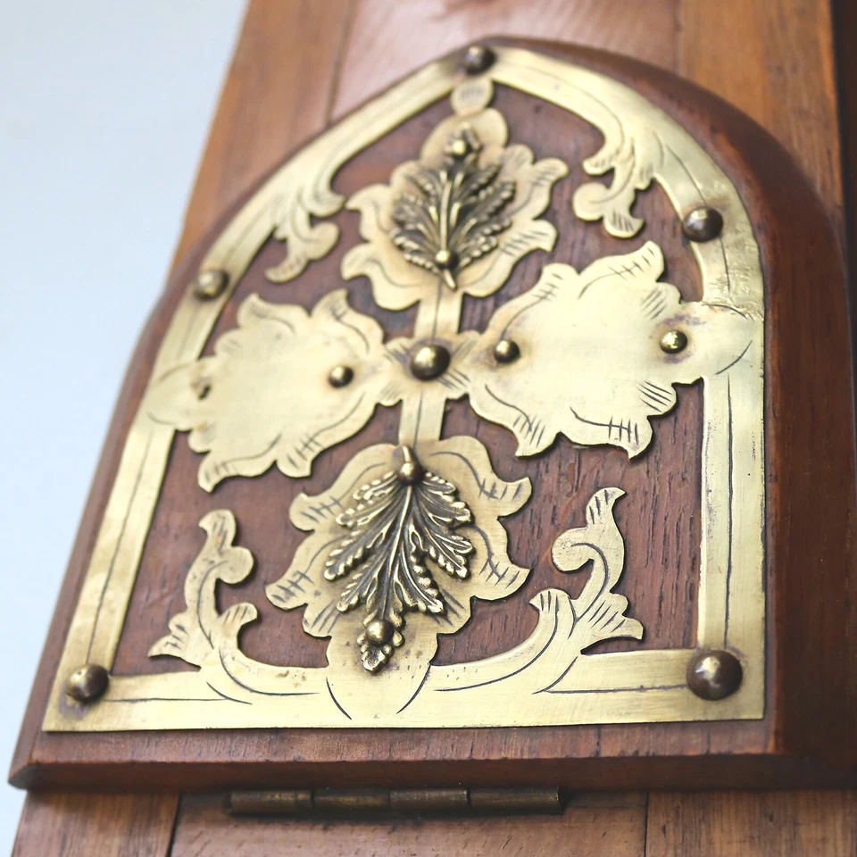 A substantial double opening antique Gothic desktop sliding Book Stand C.19thC — 第 2/4 张图片