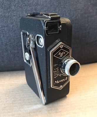 Caméra Agfa Movex 8 Mm – Agfa-Kine-Anastigmat 2,8/1,2 Cm, Vintage Noir, état Fonctionnel