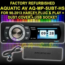 REFURBISHED AQUATIC AV AQ-MP-5UBT-HS 1998-2013 HARLEY DAVIDSON STEREO WATERPROOF