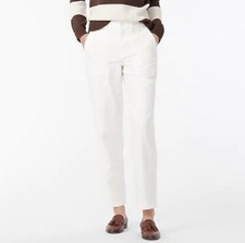NWT J. Crew Garment-Dyed Straight Leg Foundry Pant - Natural - Size 16