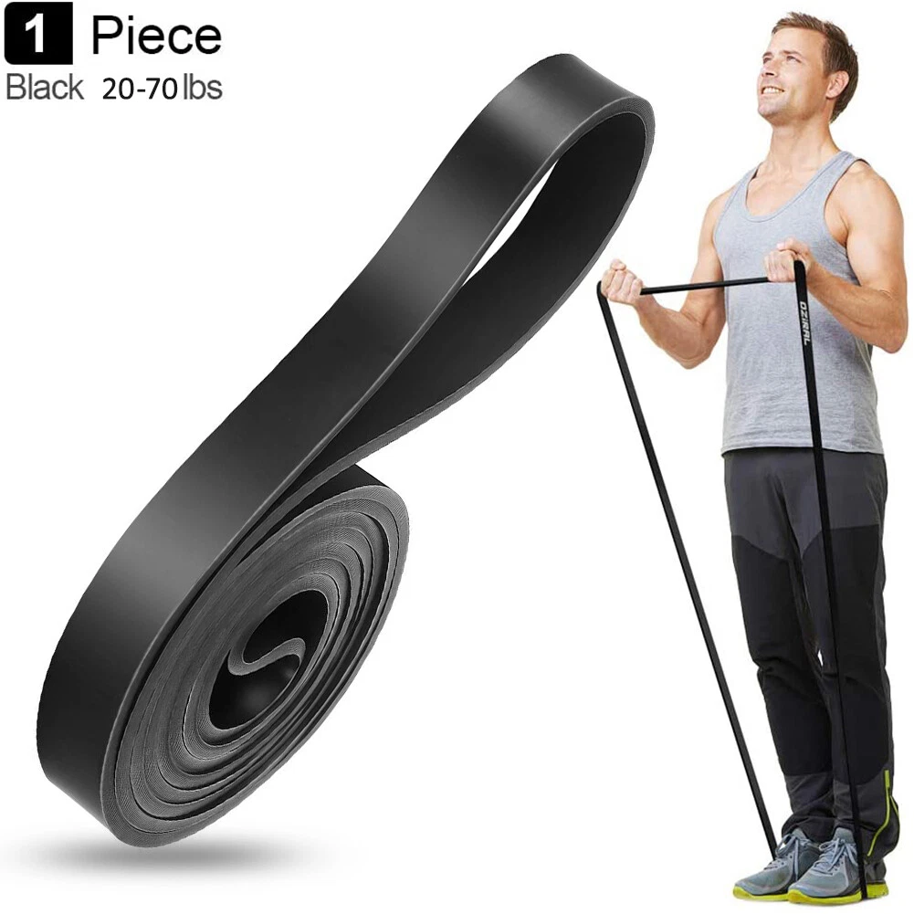 Black Long Pull up Assist Band Light to Medium 20-70lbs Resistance to Exercise