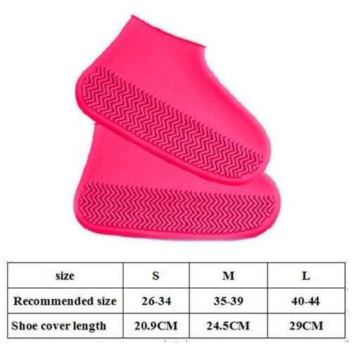 Silicone Shoe Covers Unisex Waterproof Rain Boot Covers Reusable Overshoes - Picture 13 of 16