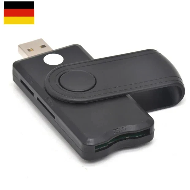 USB 2.0 chip card reader for ID cards and SIM cards DE - Bild 4 von 4