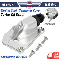 K20 K24 K-Series Timing Chain Tensioner Oil Return Plate Cover Drain Sidewinder