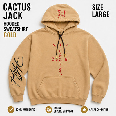 Cactus Jack Travis Scott Flight szL hoodie sweatshirt caramel Look Mom I can Fly