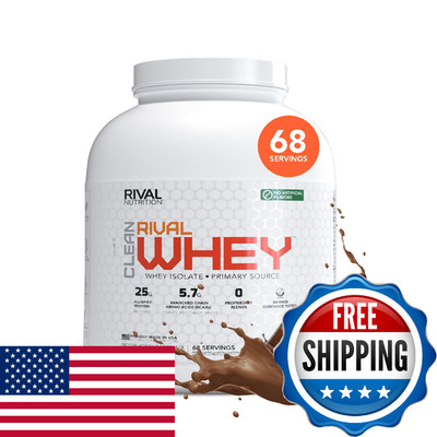 Rival Nutrition Clean Rival Whey Pure Chocolate Protein Powder I Whey Isolate