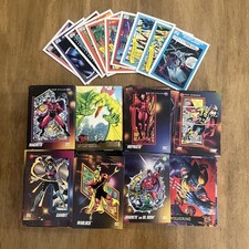 Marvel Comics Trading Cards Lot Of 584 Cards ‘95 Fleer ‘92 Impel Some Duplicates