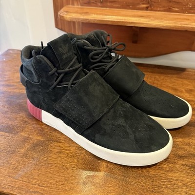 Adidas Originals Tubular Invader Strap Shoes Black Shock Pink B39365 Womens 9